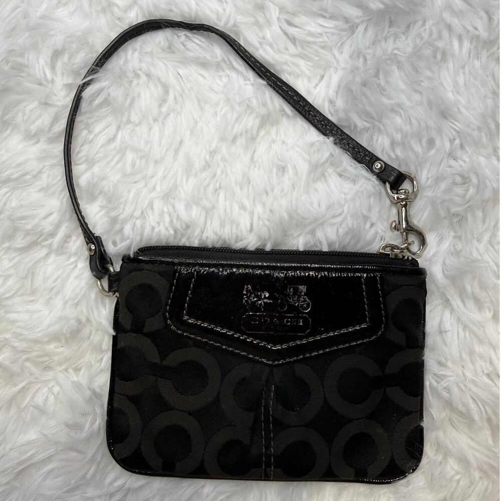 Coach Black Wristlet